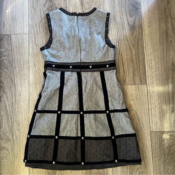 Anna Sui Black designed A-frame tank top Dress - Size 9 juniors - Picture 5 of 5